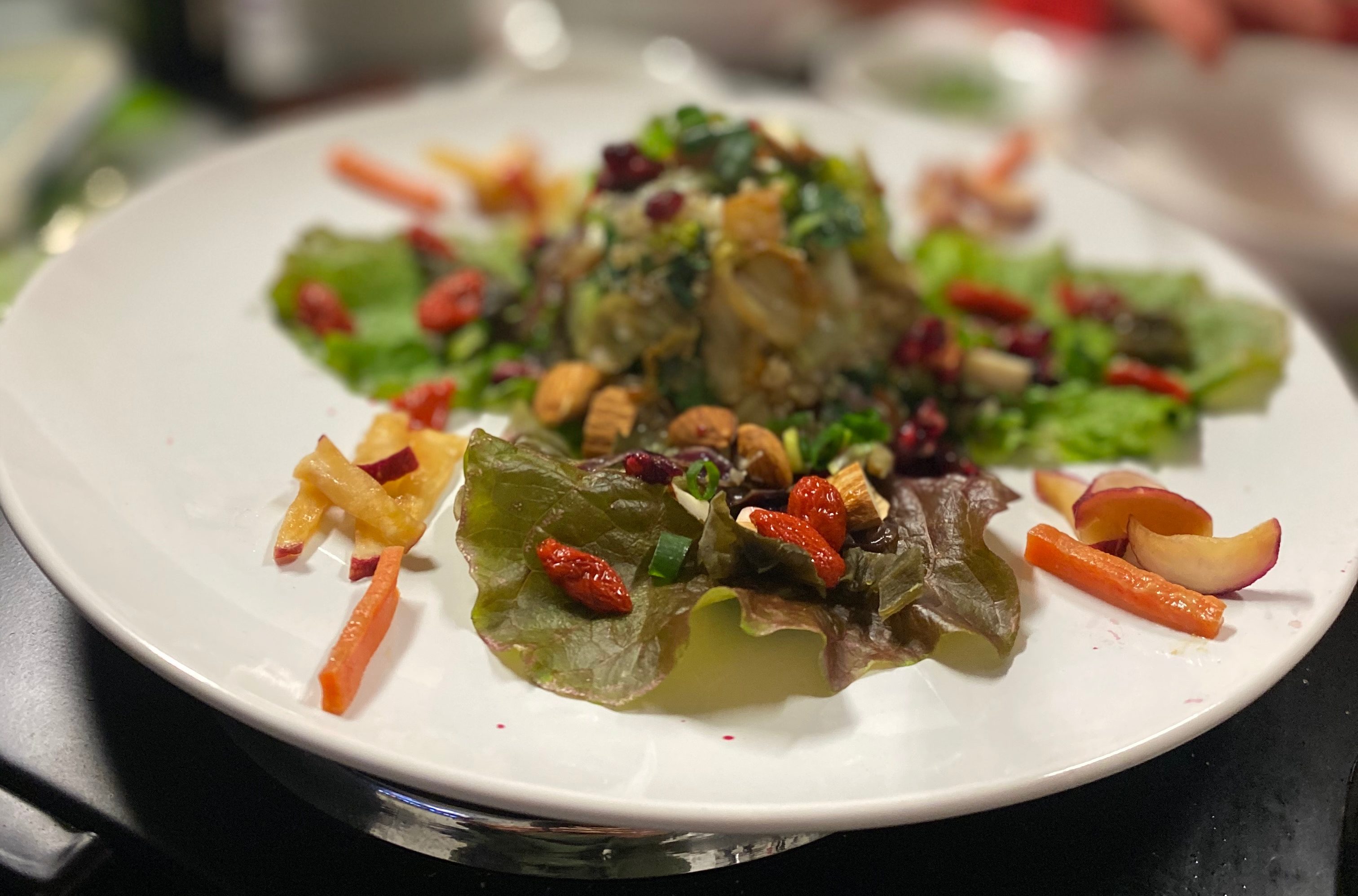 Ginger Almond San Choy Bau and Cashew Sauce